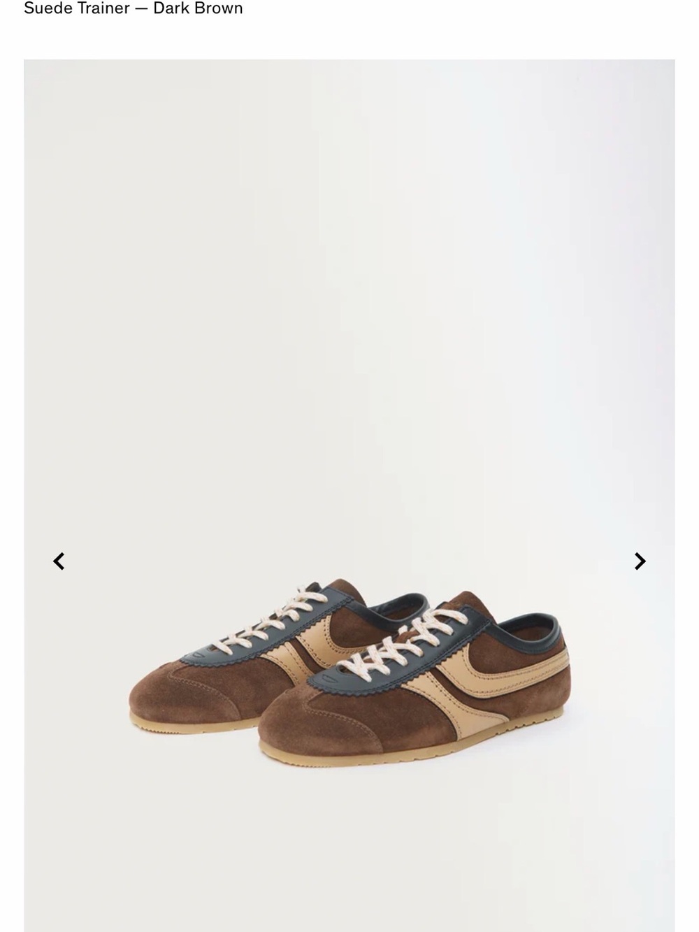 Dries Van Noten Brown Suede Sneakers with Tan and Black Accents